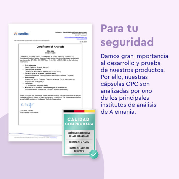 OPC 180 capsulas certificado
