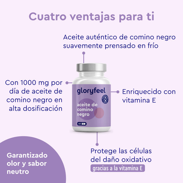 Aceite de comino negro efectos