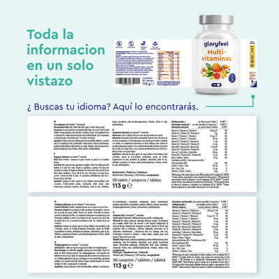 Multivitaminas en tabletas 180