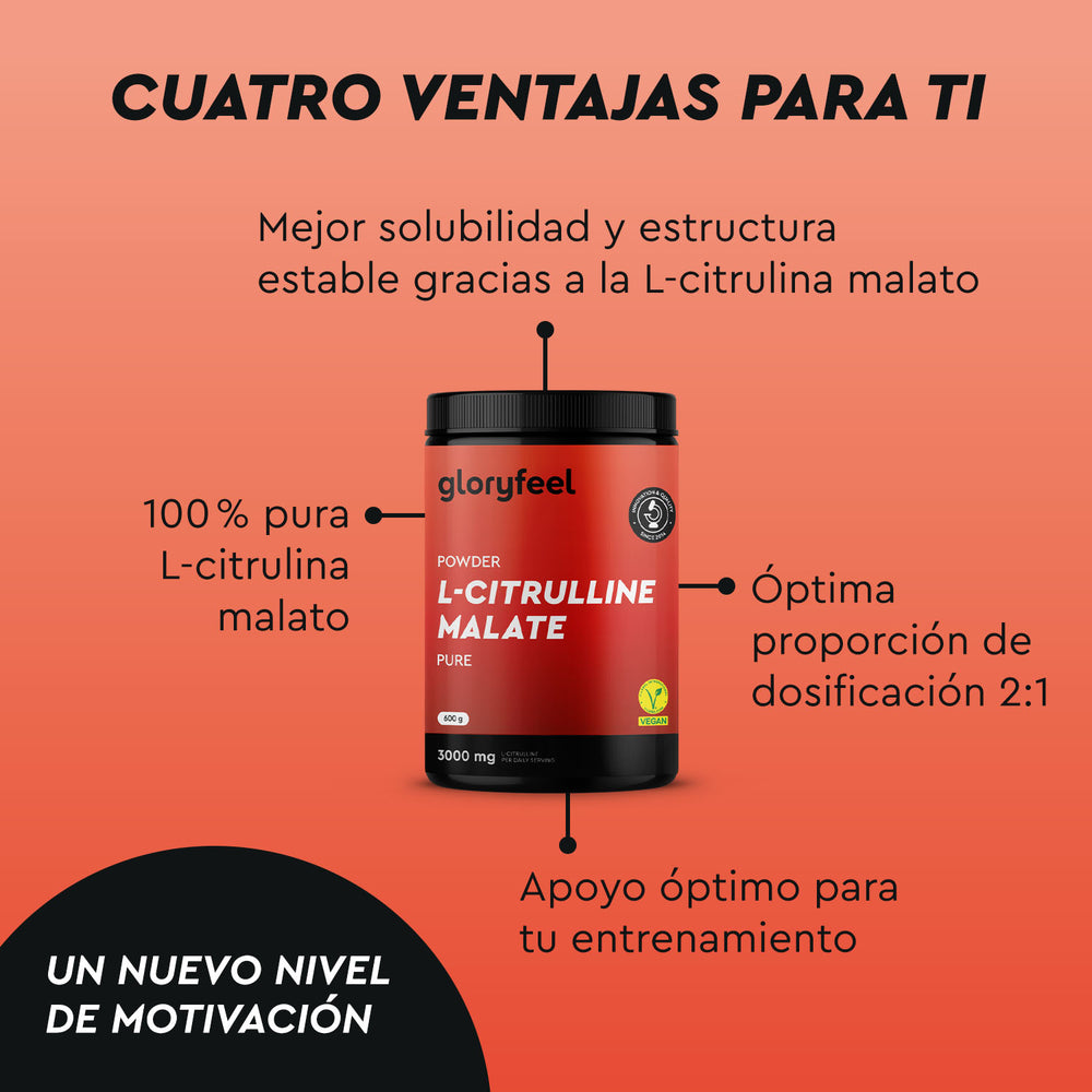 L-citrulina en polvo efecto