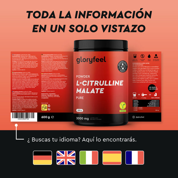 L-citrulina malato en polvo idiomas