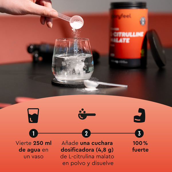 L-citrulina malato en polvo preparacion