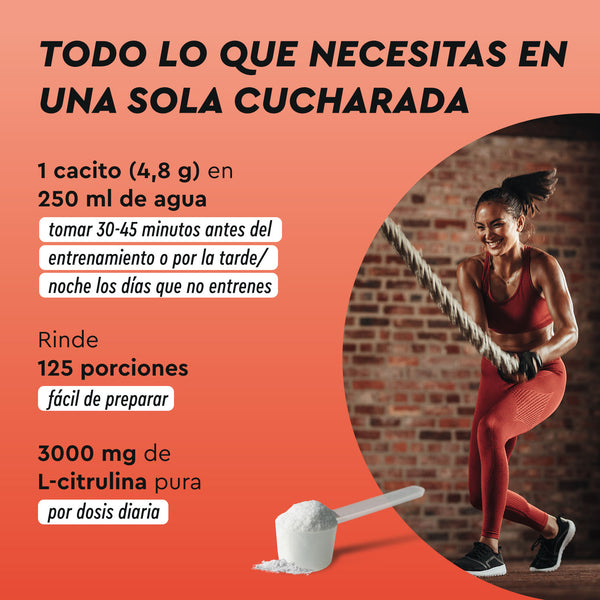L-citrulina malato en polvo toma