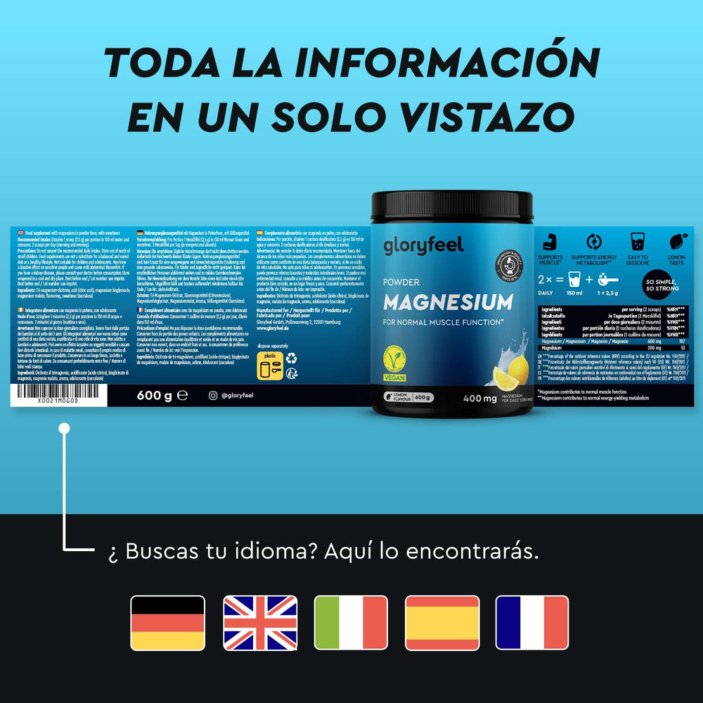 Complejo de magnesio en polvo idiomas