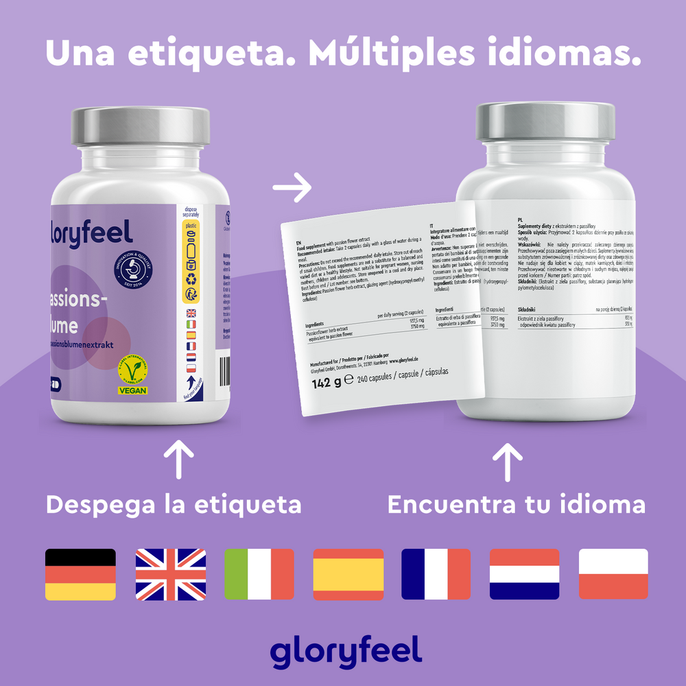 pasiflora capsulas idiomas