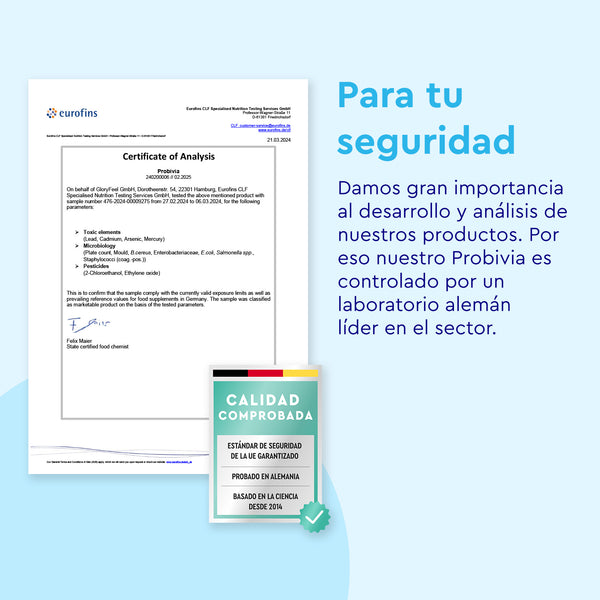 probióticos en cápsulas certificado