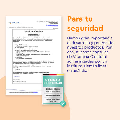 Vitamina C Naturales en Cápsulas Calidad y Seguridad